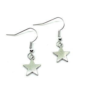 Mini Silver Star Earrings